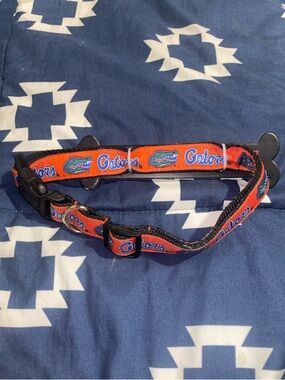 Florida Gators Orange Pet Collar with Logo Large